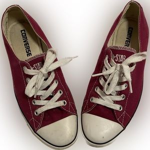 Converse all star size 7 cranberry/reddish colour